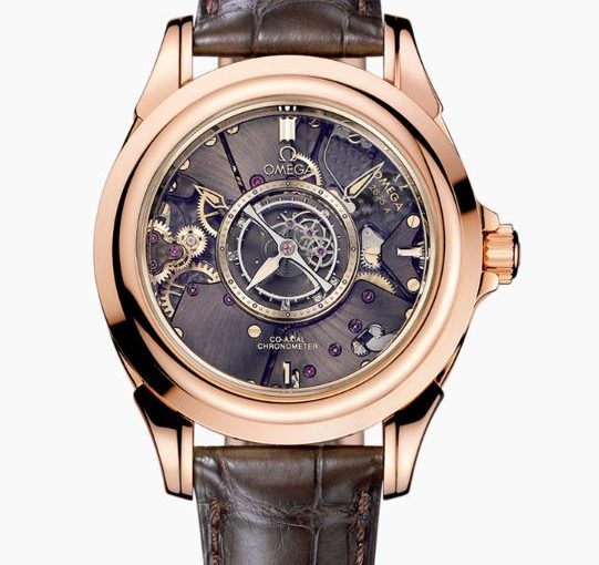 UK Well-designed Replica Omega De Ville Tourbillon Watches 513.53.39.21.99.001 Enhance The Charm Of Men