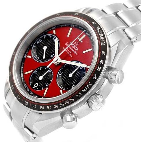 The red dials copy watches are designed for men.