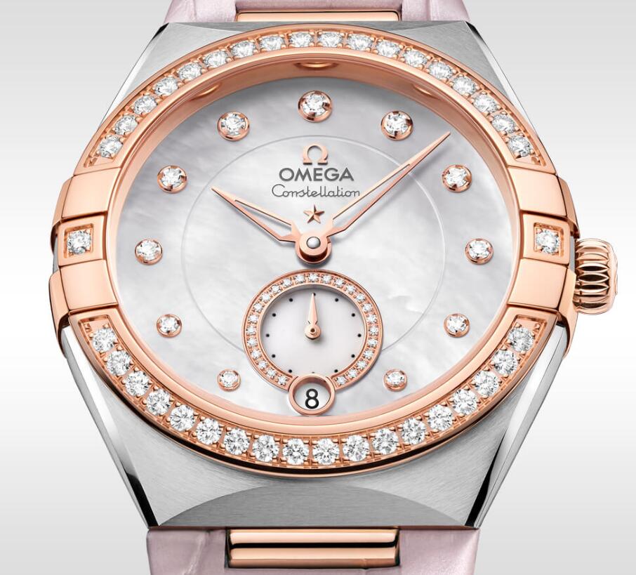 Swiss replica watches show the dazzling luster with diamonds.