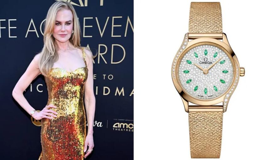 Nicole Kidman Just Wore Swiss Best One-of-a-Kind Gem-Set Omega Fake Watches UK On The Red Carpet